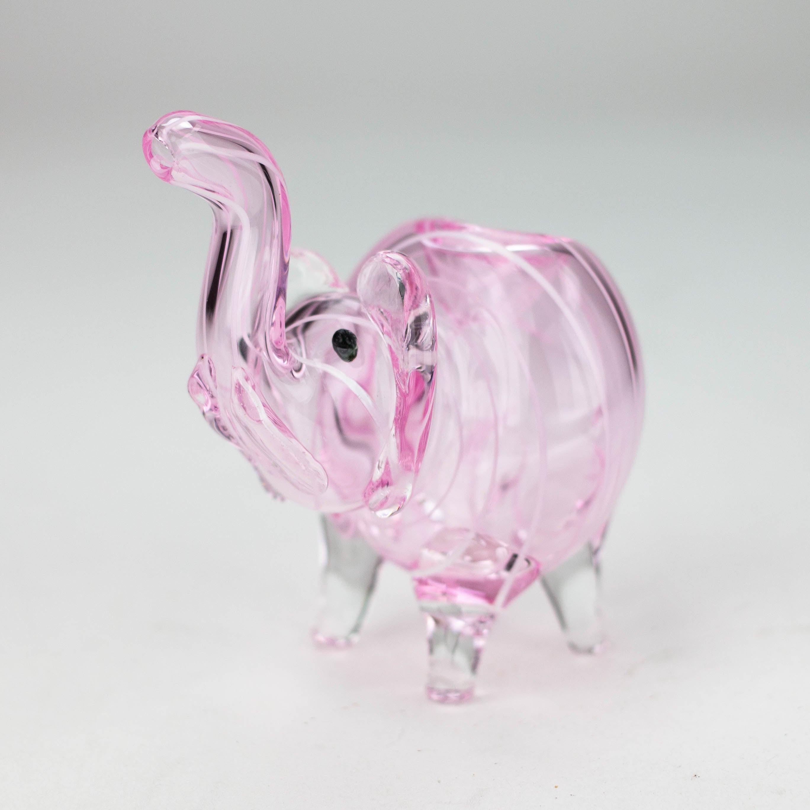 5" Standing elephant color glass hand pipe Secondary image
