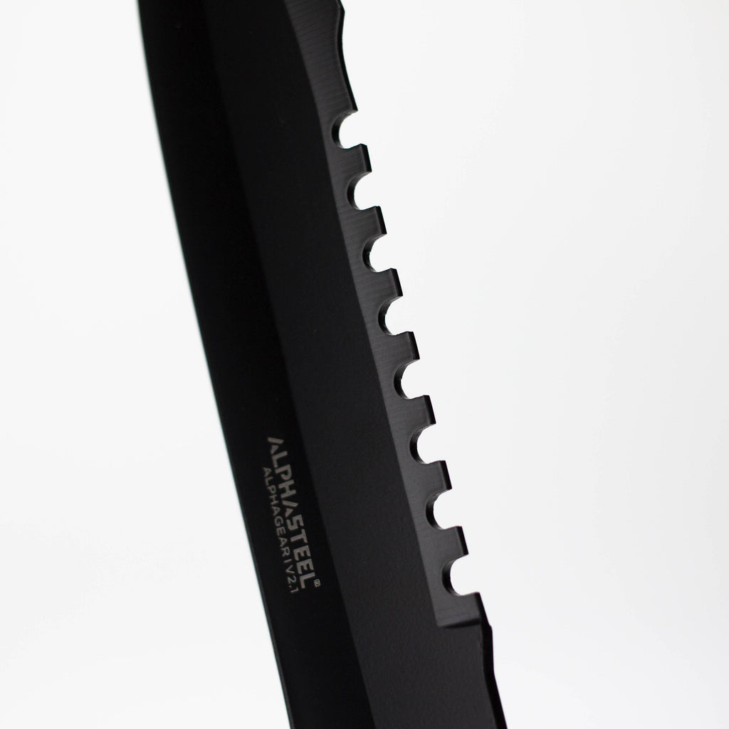 ALPHASTEEL | 11.5″ Tactical Hunting Knife with throwing Knife [1248A]