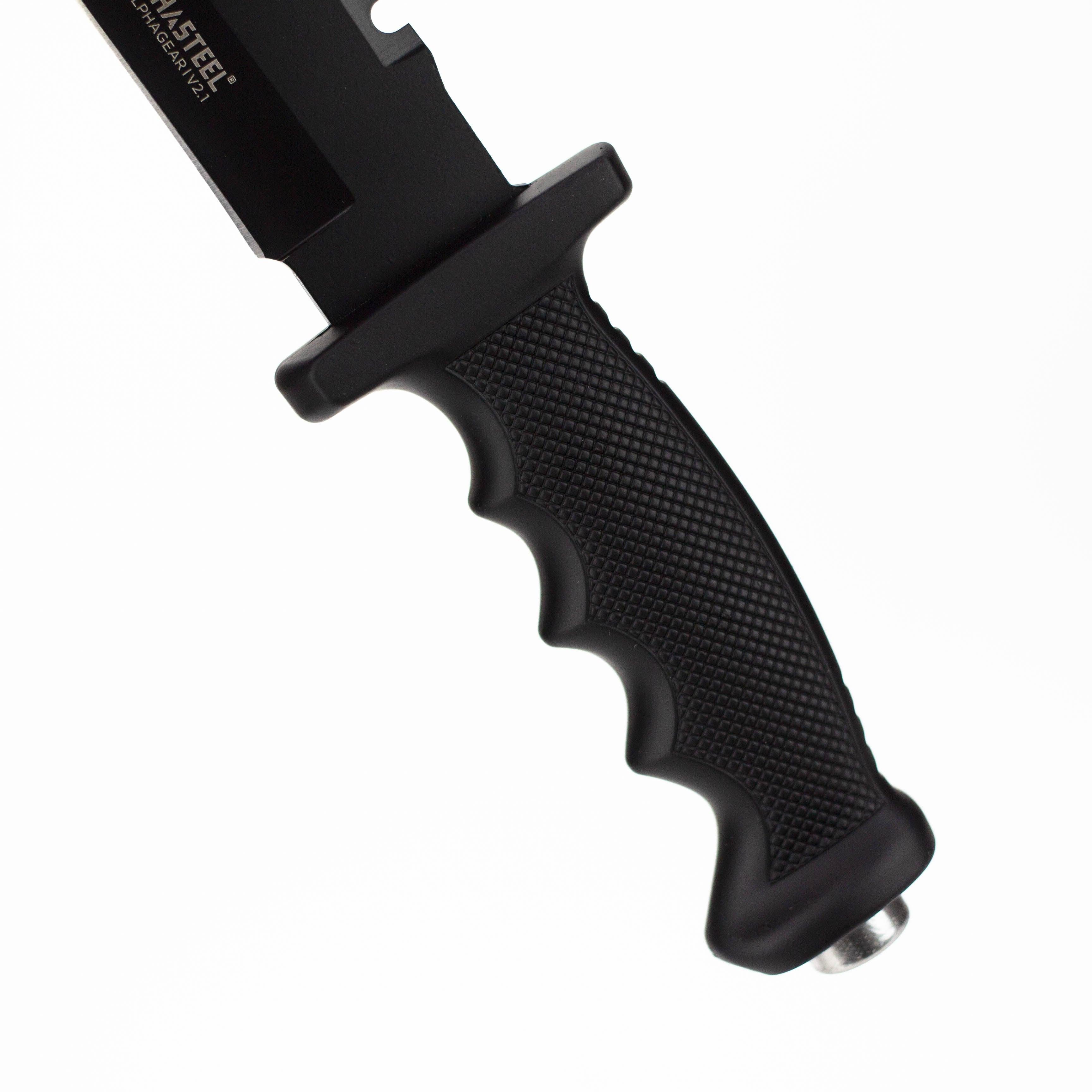 ALPHASTEEL | 11.5″ Tactical Hunting Knife with throwing Knife [1248A] Secondary image