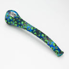 9" Silicone graphic hand pipe with metal bowl