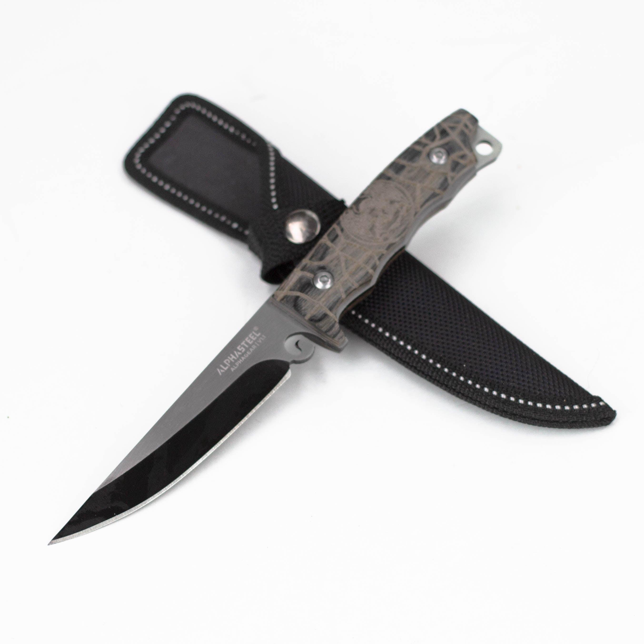ALPHASTEEL | 8" Full Tang Fixed Blade Hunting Knives [MOD5] Main image