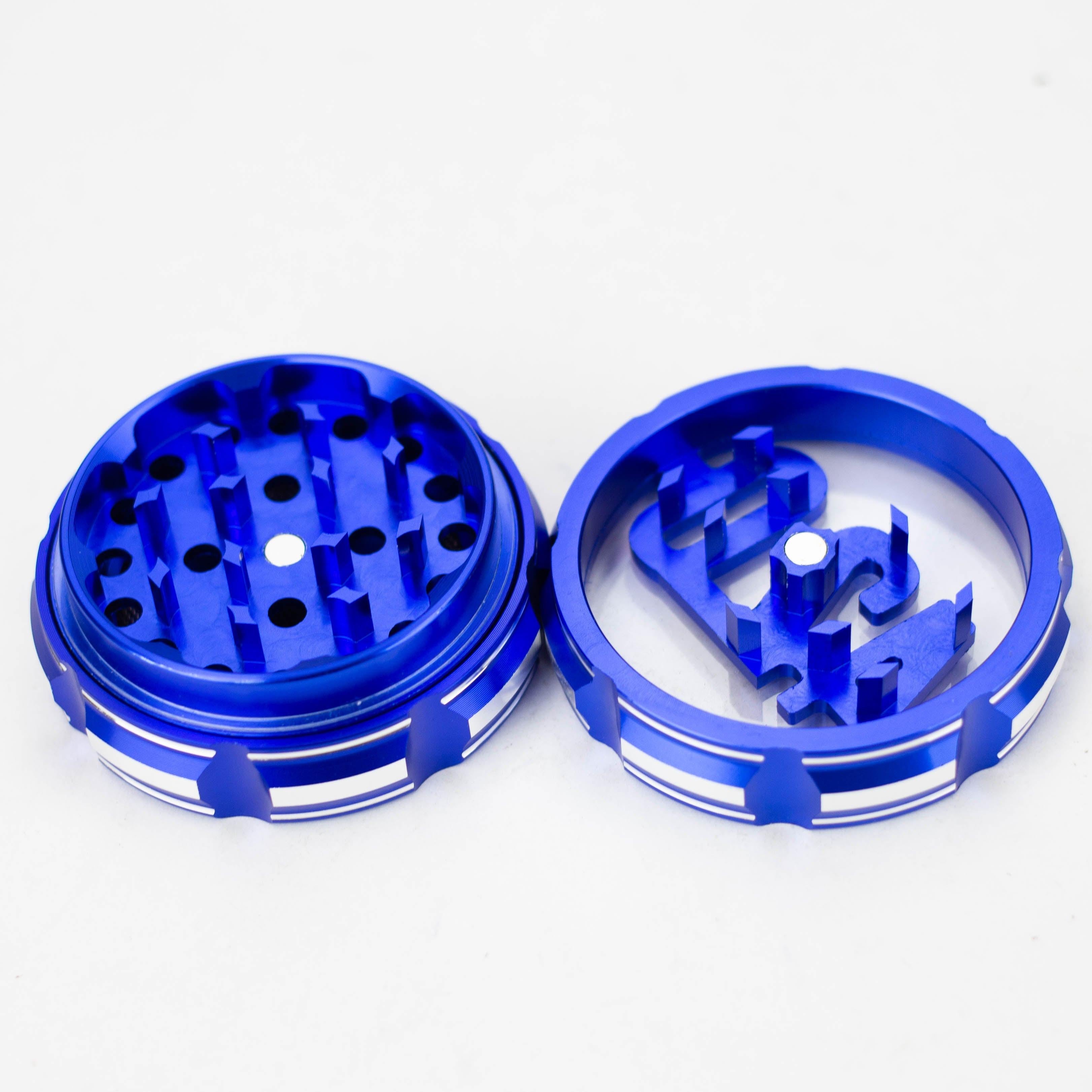 4 Parts 420 Aluminum Grinder-Blue [CNC6404-420]
