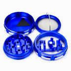 4 Parts 420 Aluminum Grinder-Blue [CNC6404-420]