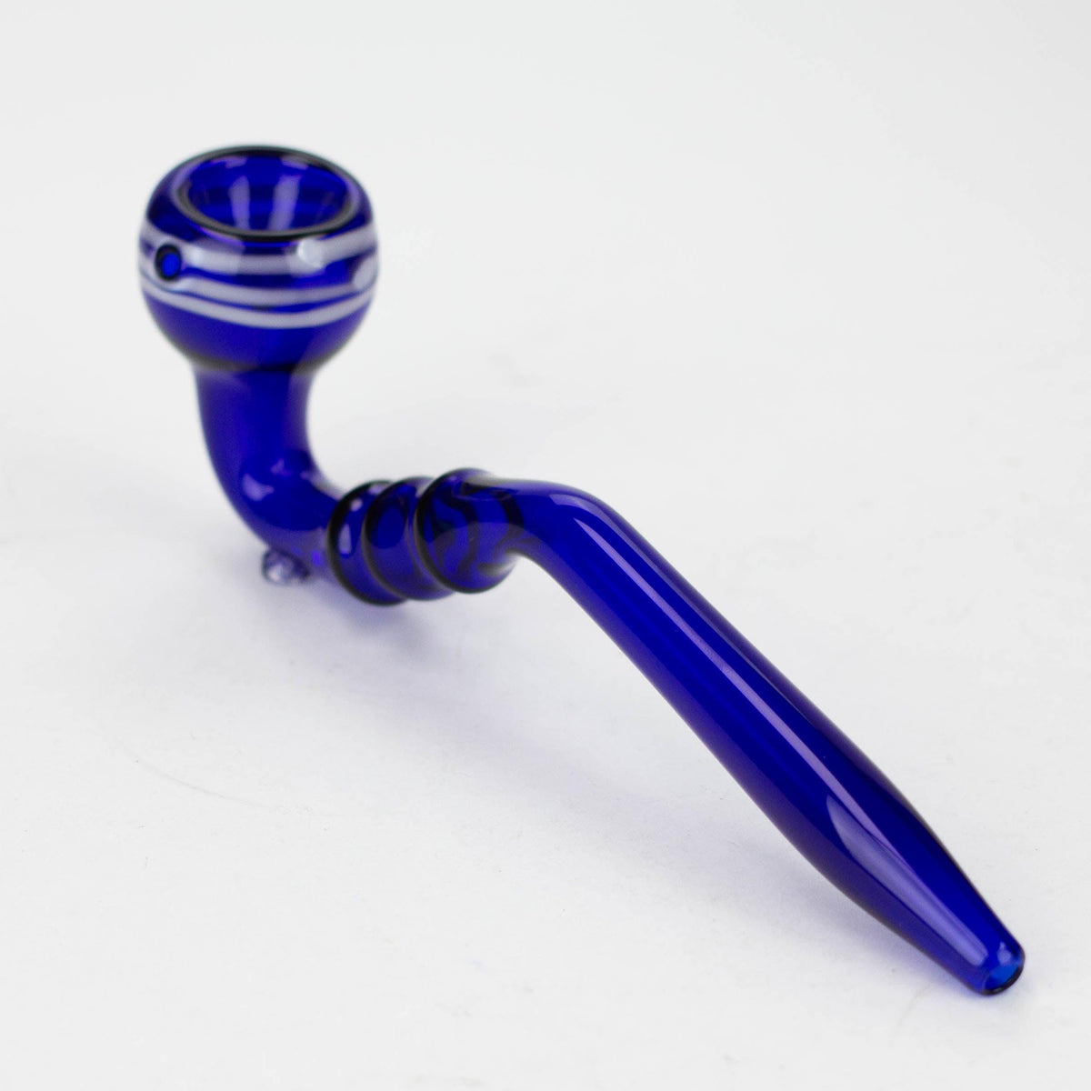 8" Gandalf blue color glass hand pipe pack of 2 Main image