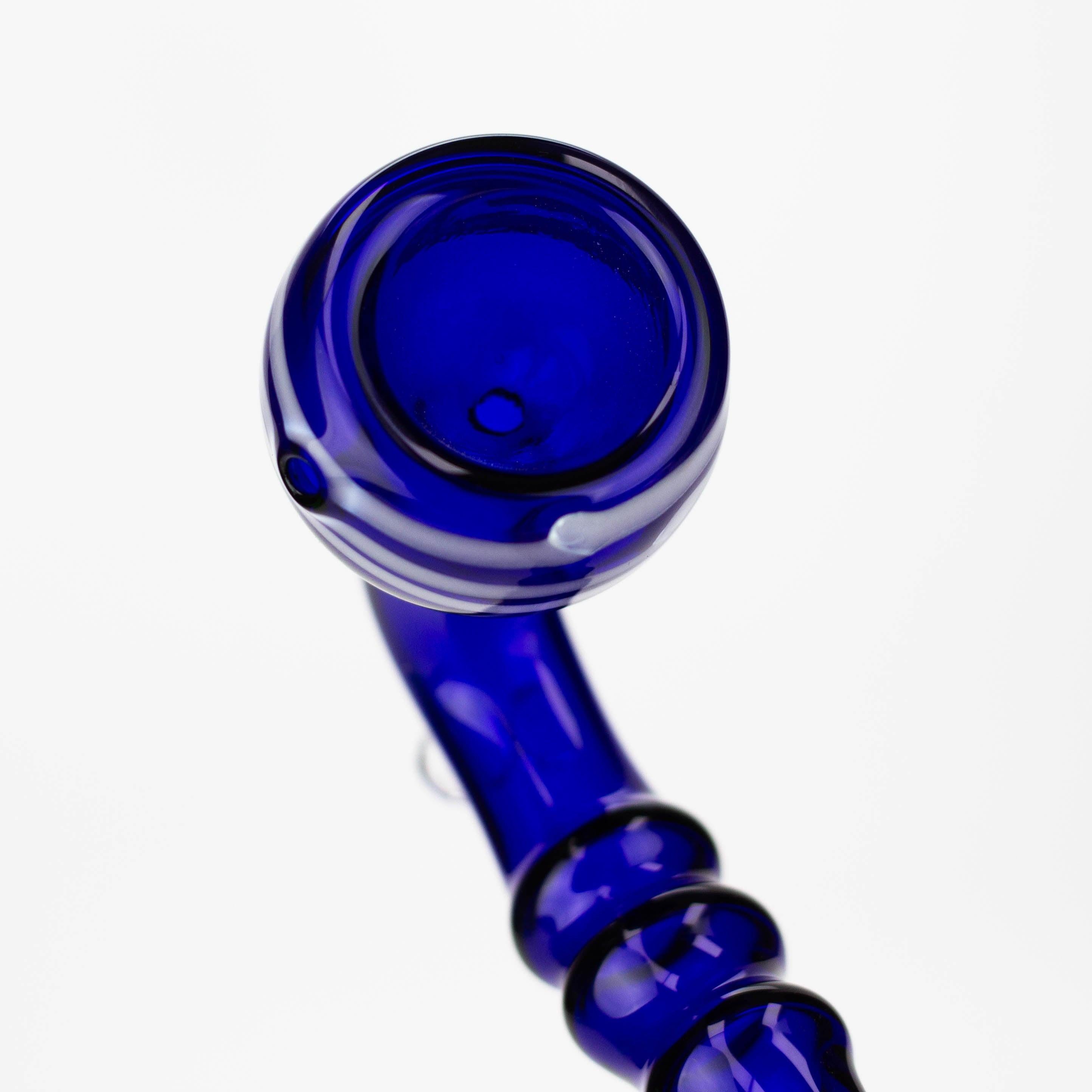 8" Gandalf blue color glass hand pipe pack of 2 Secondary image