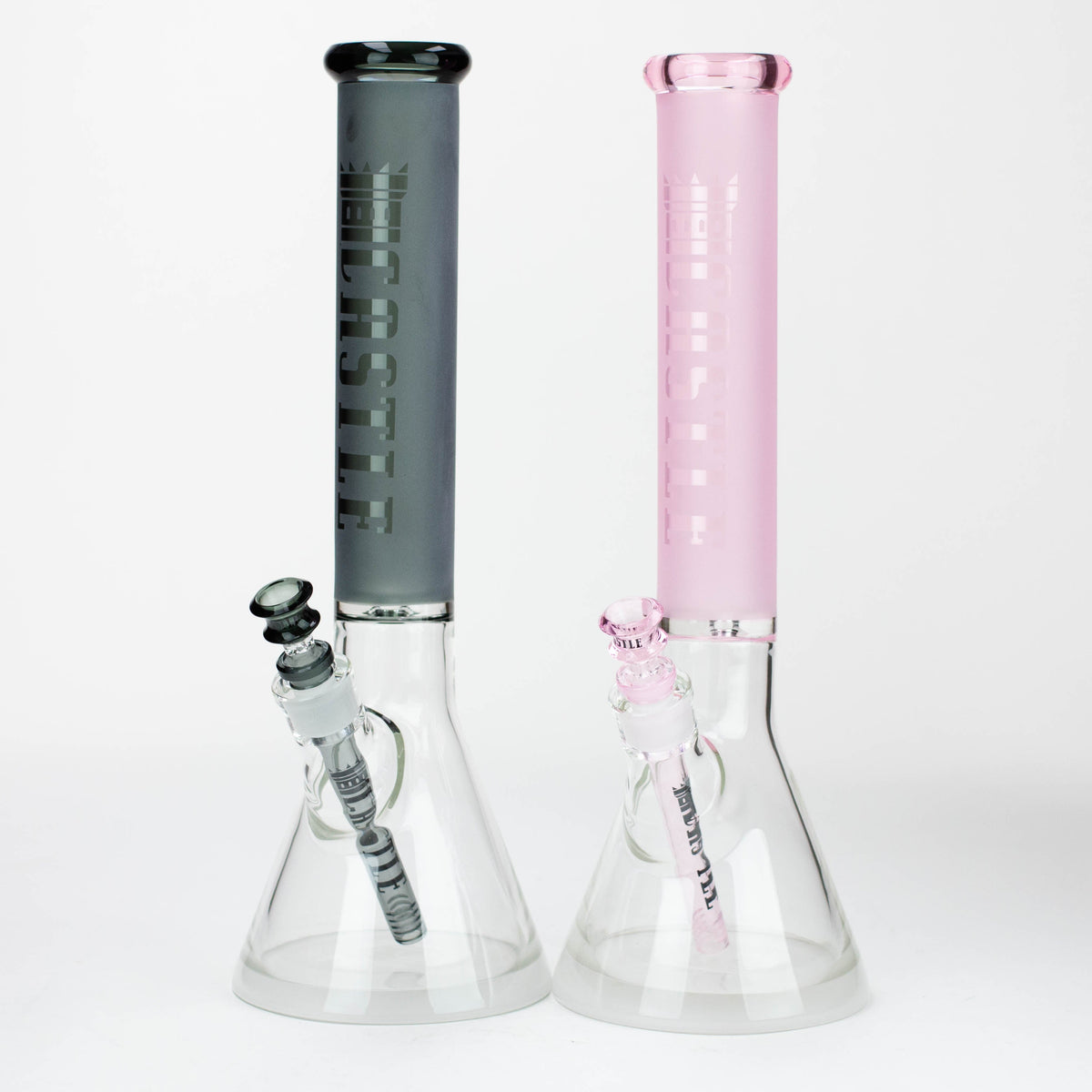 Castle Glassworks | 16" Frosted Tube Beaker Bong Main image