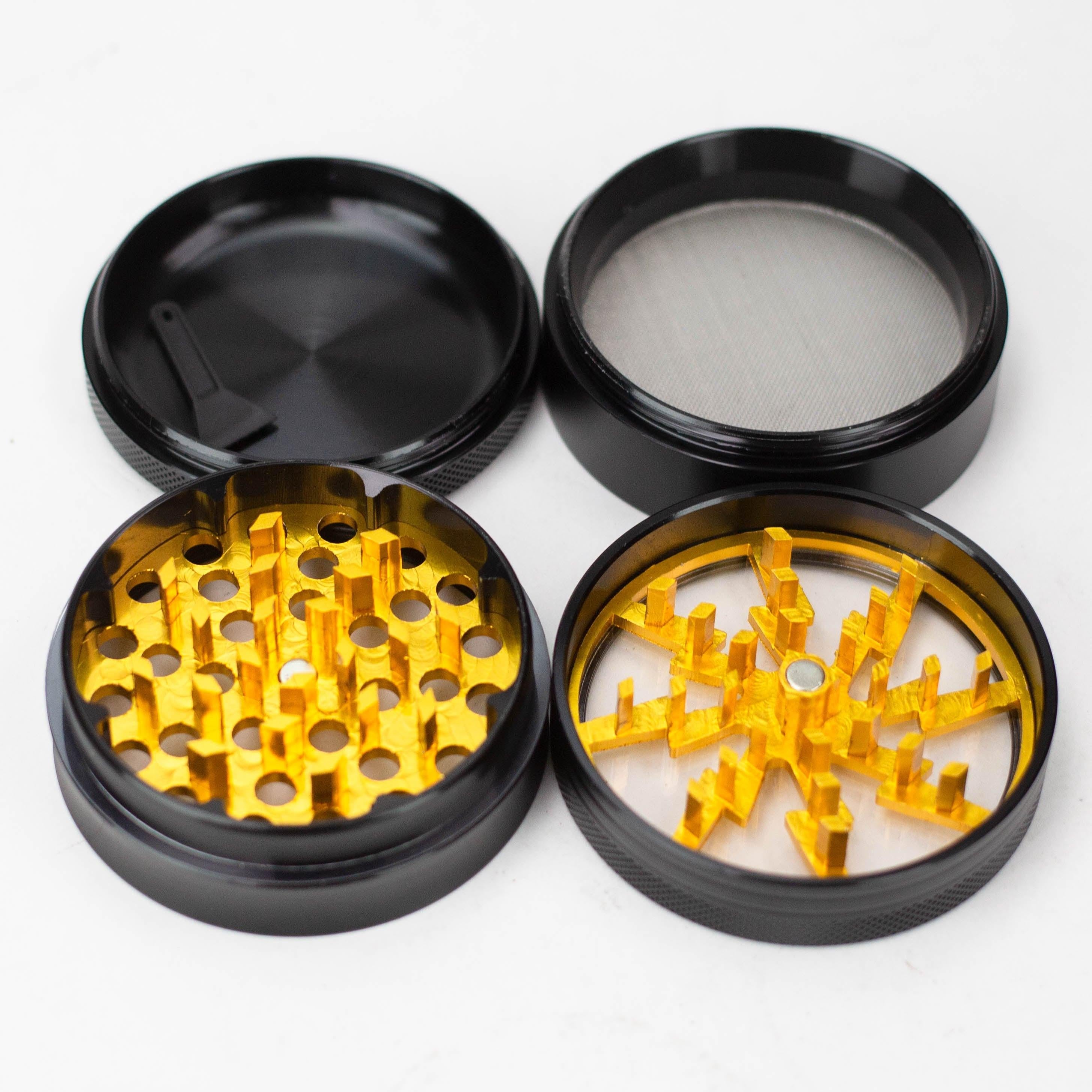 2.5" Lightning Aluminum Grinder 4 Layers with color acrylic window [GA021]
