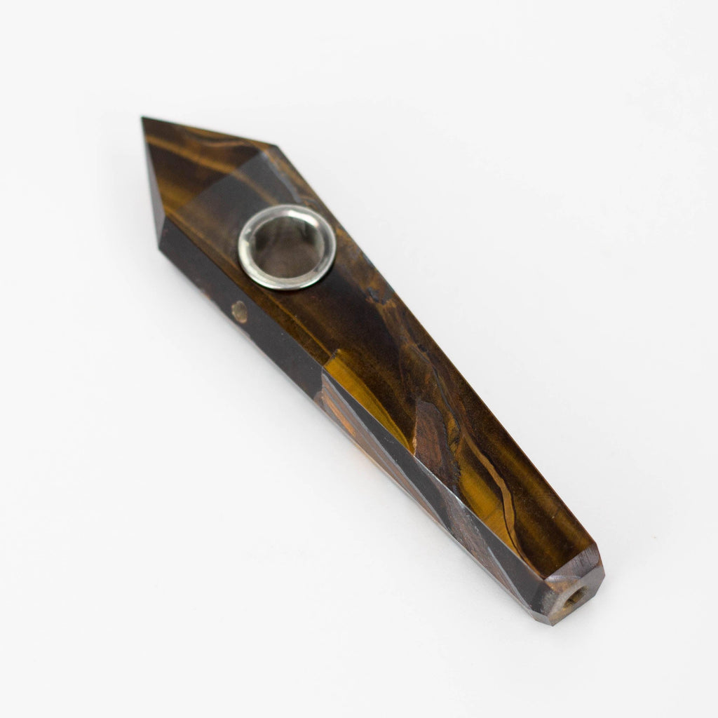 Acid Secs - Crystal Stone Smoking Pipe with choke hole