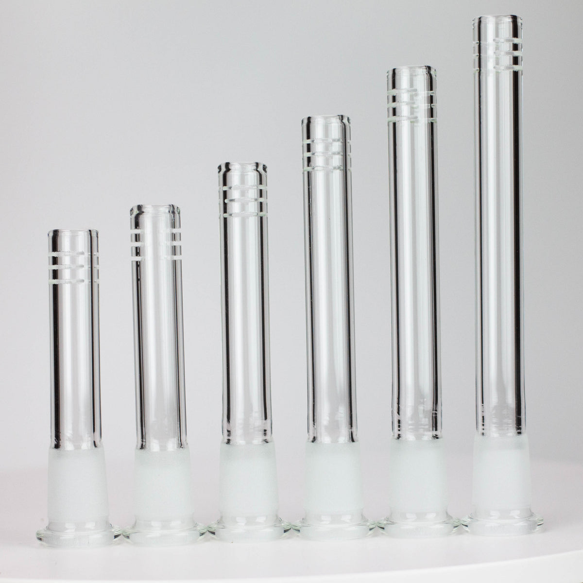 Glass Slitted Glass Diffuser Downstem Pack of 3 Main image