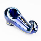 5.5" Electroplated Metallic Shoe glass pipe