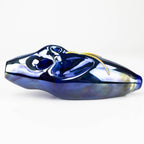 5.5" Electroplated Metallic Face shape glass pipe