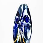 5.5" Electroplated Metallic Face shape glass pipe