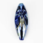 5.5" Electroplated Metallic Face shape glass pipe