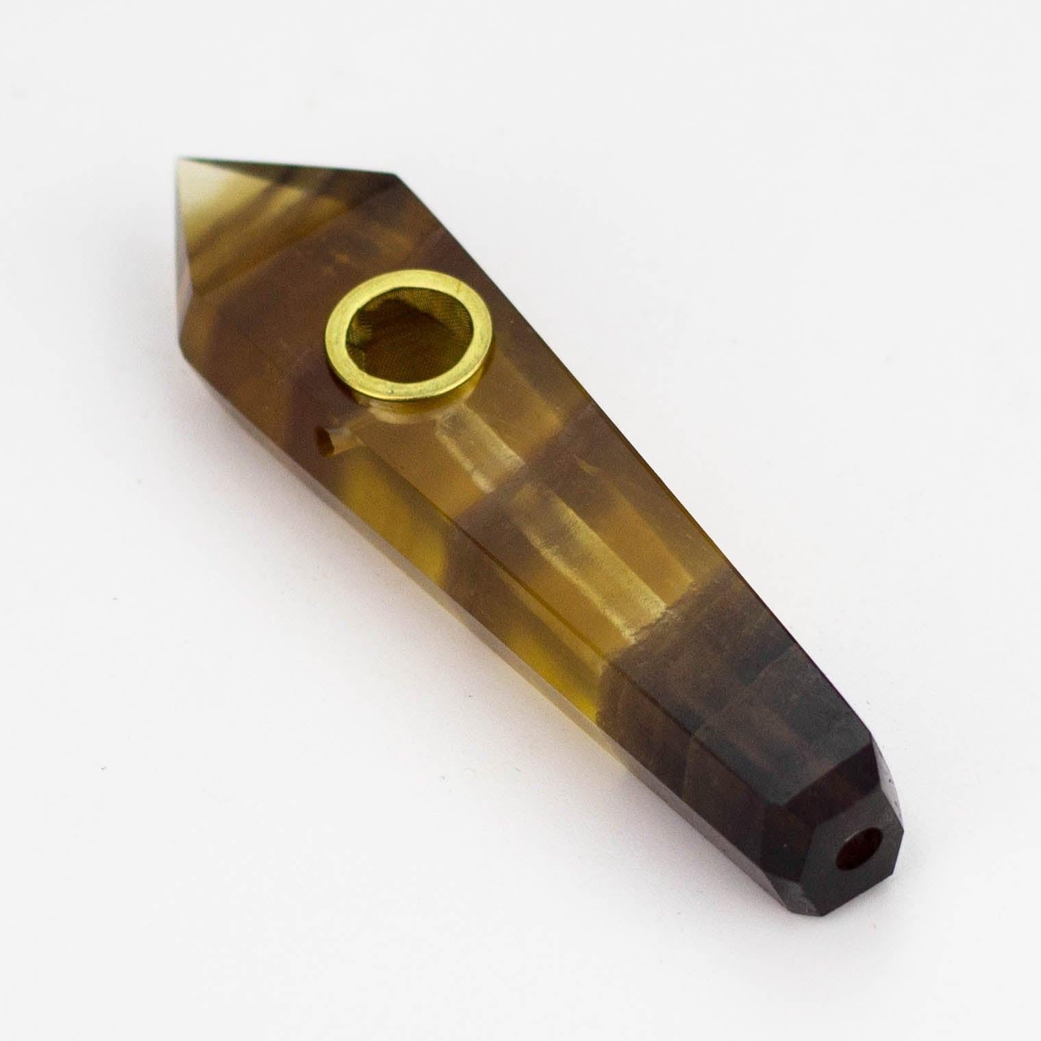 Acid Secs | Yellow Fluorite Crystal Pipe with Choke Main image