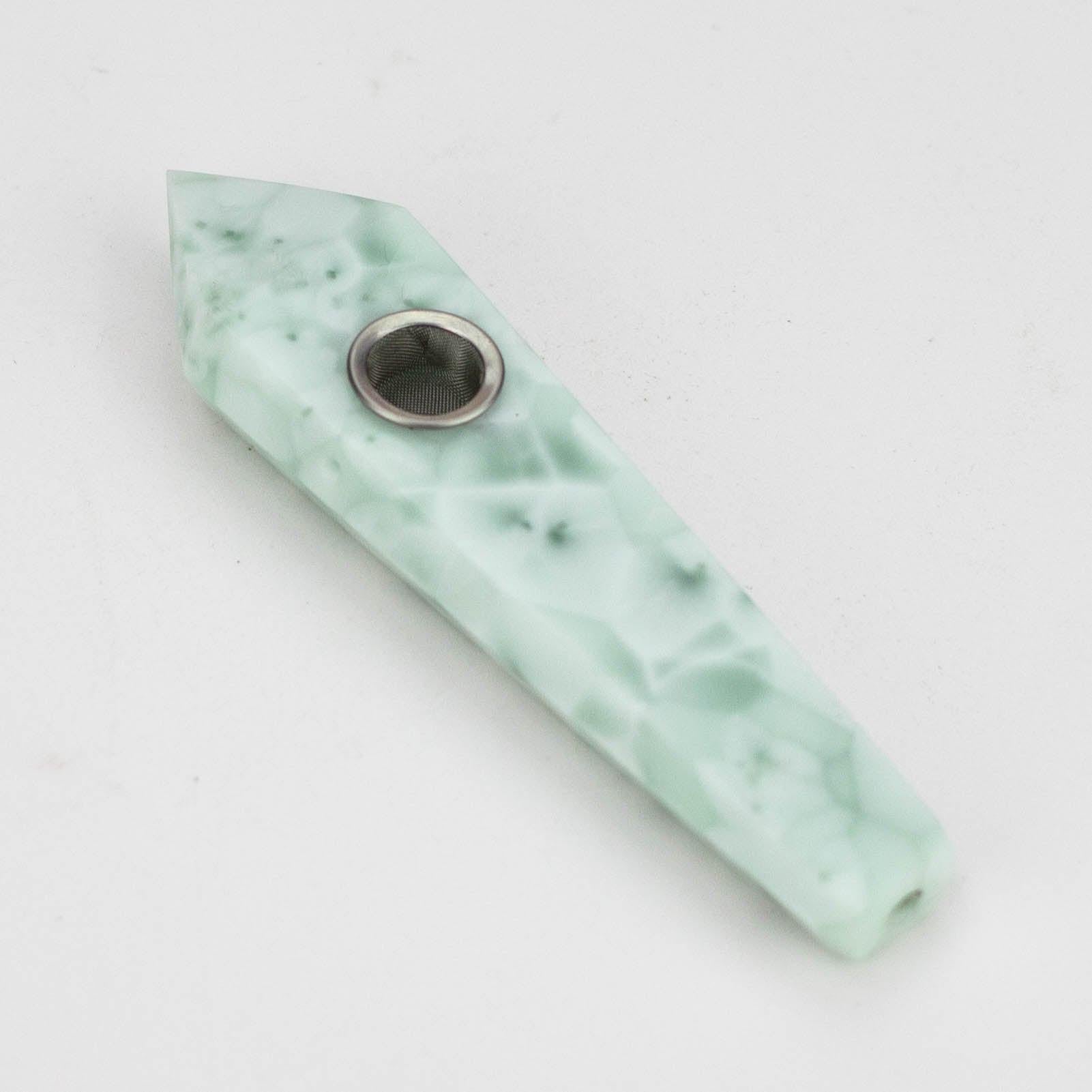 Acid Secs | Snow Green Crystal Pipe with Choke Main image