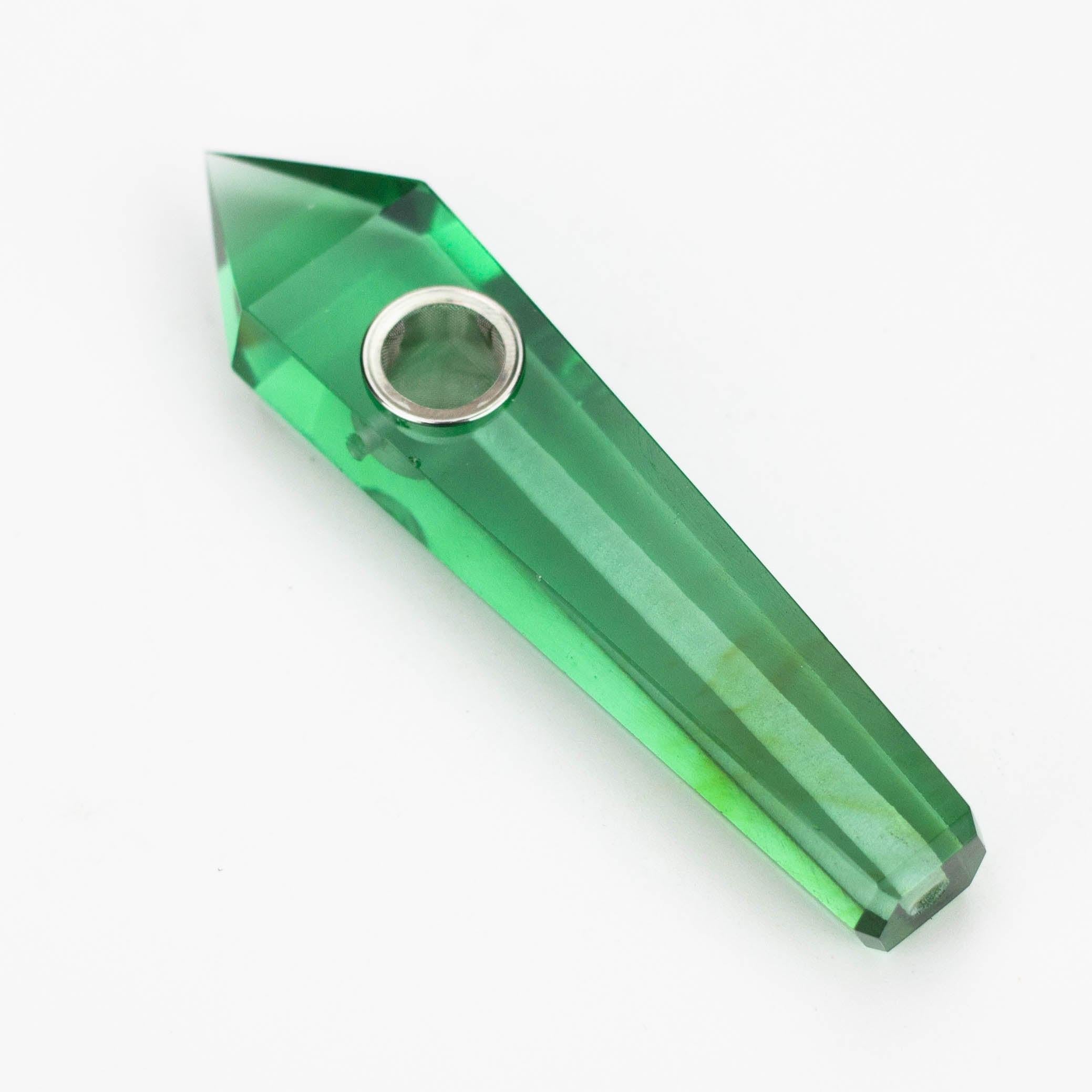 Acid Secs | Transparent Crystal Pipe with Choke