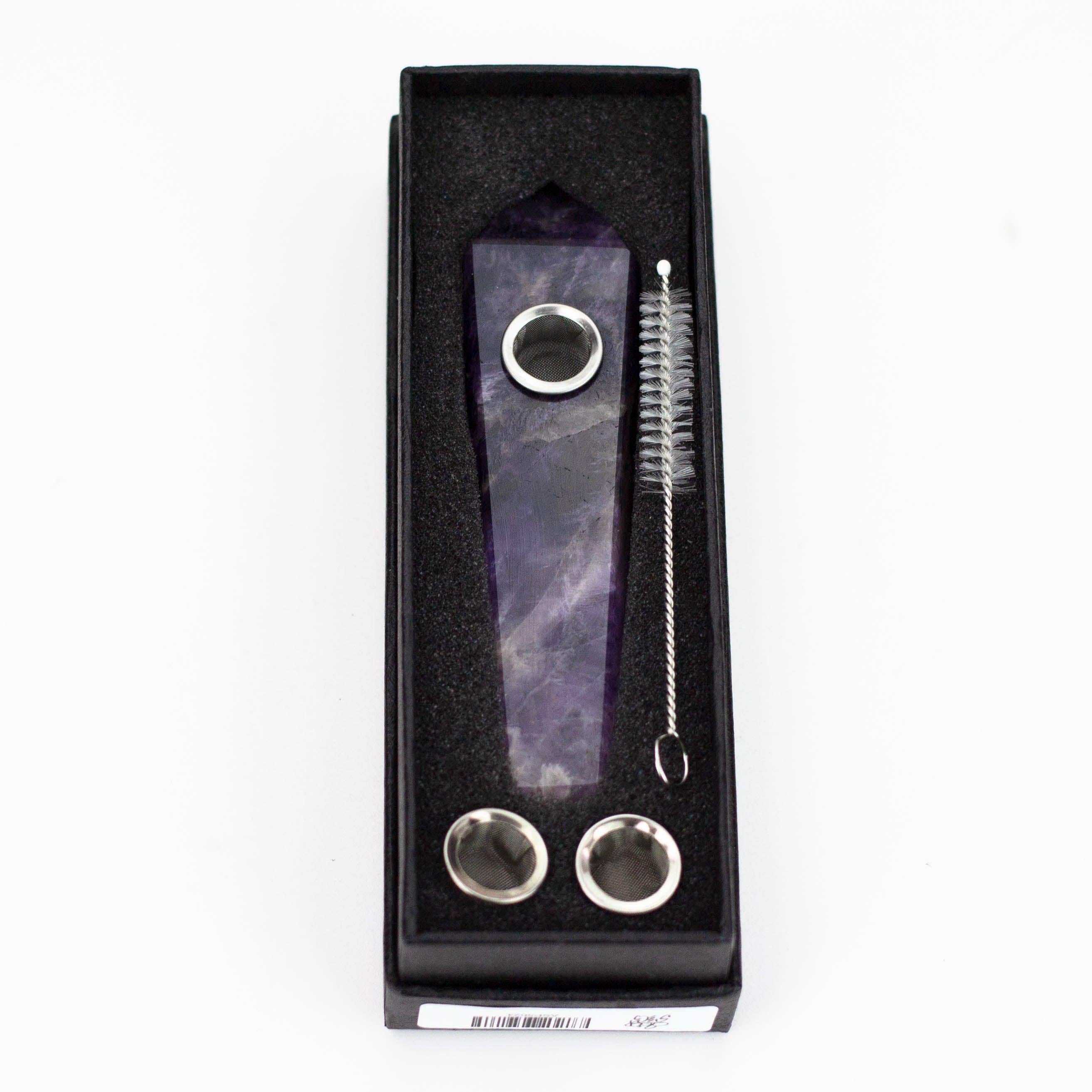 Acid Secs | Pure Amethyst Crystal Pipe with Choke Secondary image