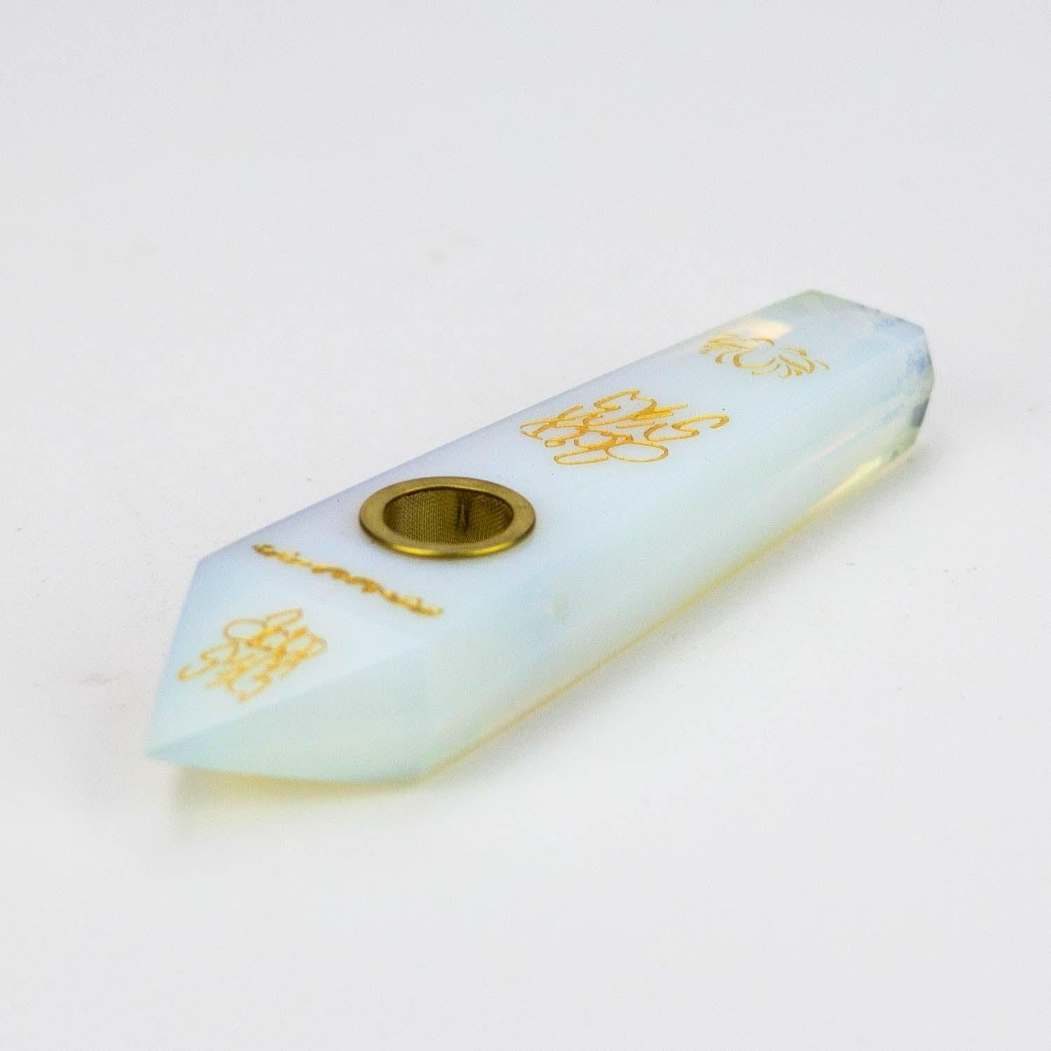 Acid Secs |  Custom Golden Engraving Pipe with Choke