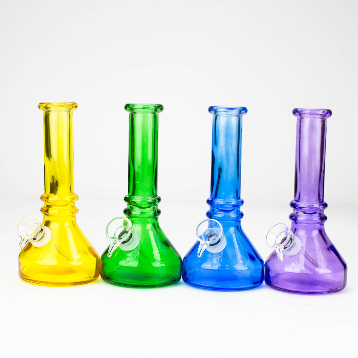6" heavy color soft glass water bong ( HX4001 ) Main image