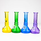 6" heavy color soft glass water bong ( HX4001 )