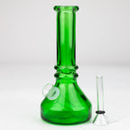 6" heavy color soft glass water bong ( HX4001 )