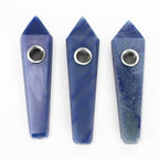 Acid Secs | Blue Adventurine Crystal Pipe with Choke