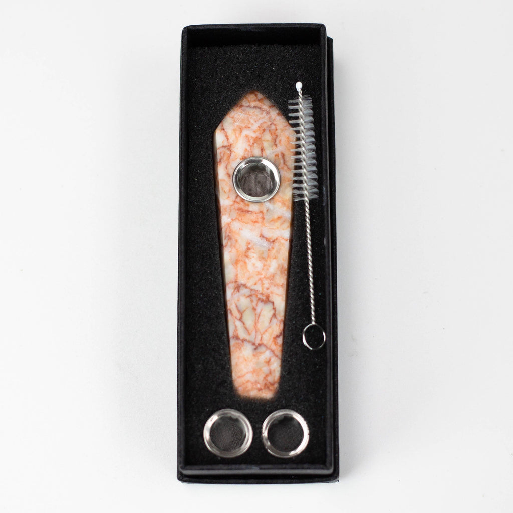 Acid Secs | Network Stone Crystal Pipe with Choke