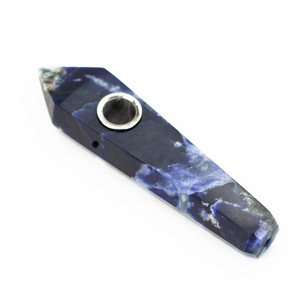 Acid Secs | Blue Sodalite Crystal Pipe with Choke