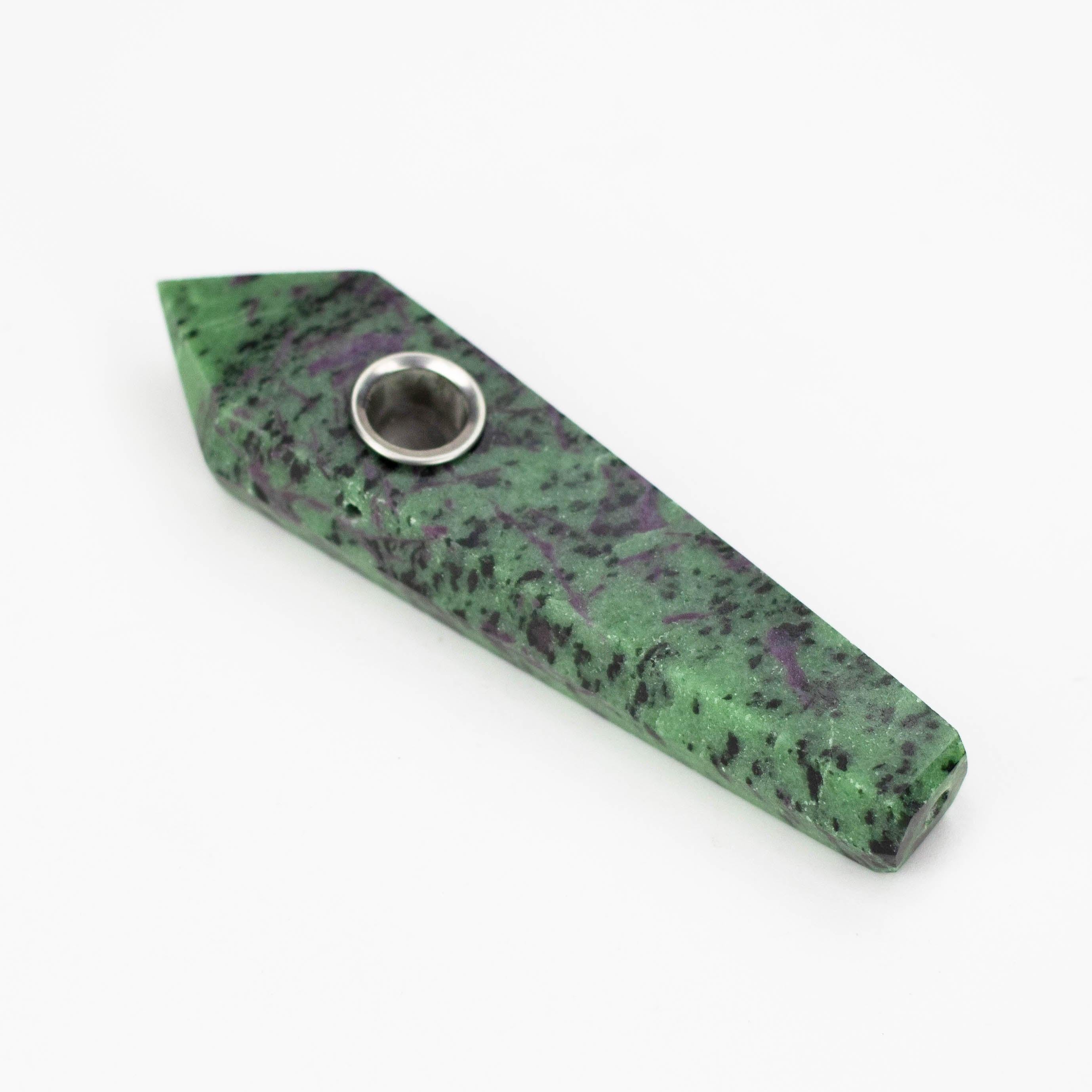 Acid Secs | Ruby Zoisite Crystal Pipe with Choke Main image