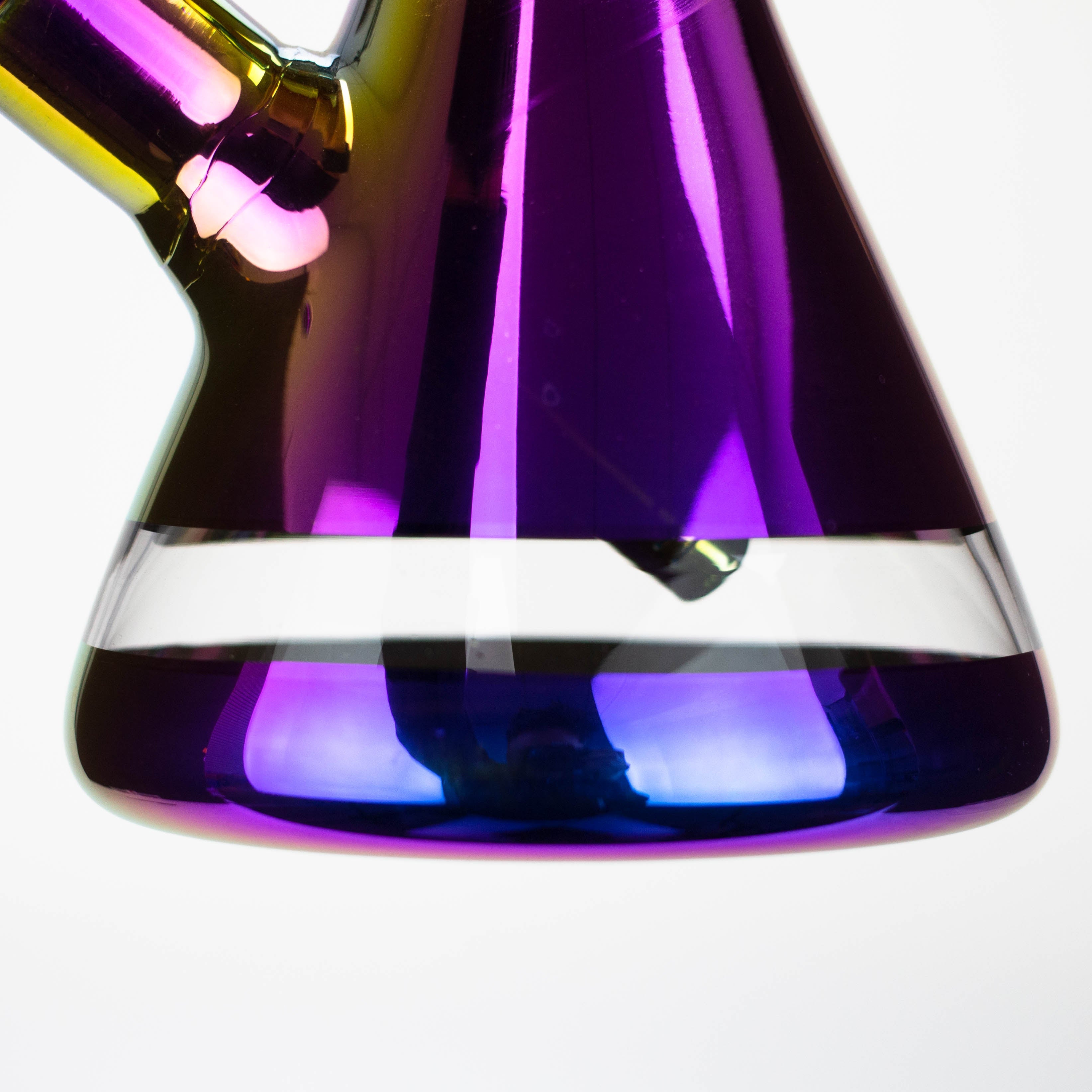 Infyniti | 18" 7 mm Metallic glass water bong [GP2004] Secondary image