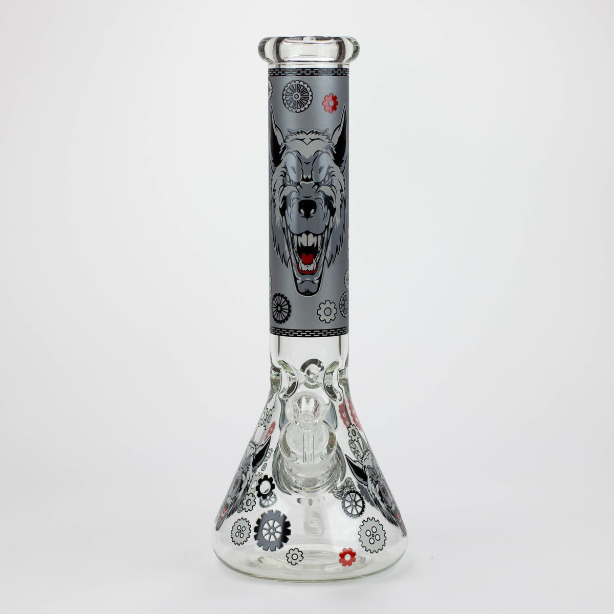 13.5 " JJ WOLF GLOW IN THE DARK BONG