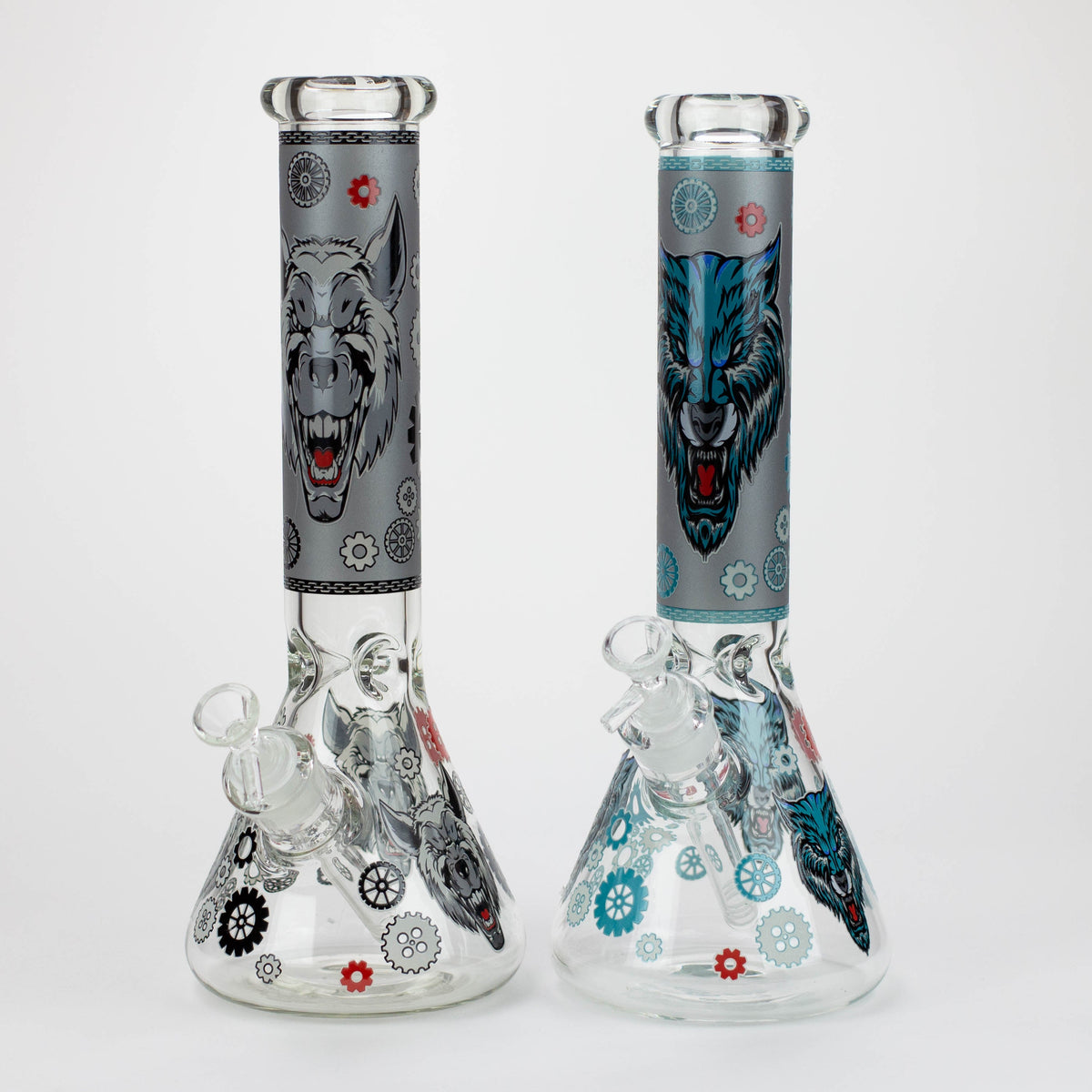 13.5 " JJ WOLF GLOW IN THE DARK BONG Main image