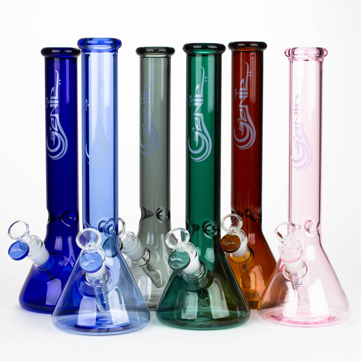 Genie | 12" color tube glass water bong [GB2130] Main image