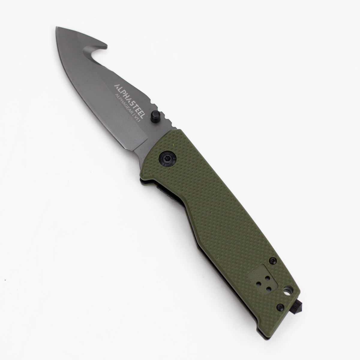ALPHASTEEL | Hunting Knife - GREEN FOLD Main image