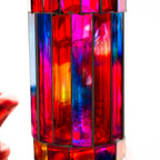 15.5" Mosaic 7mm glass bong with inline diffuser and tree arm percolator [MSAK-11]