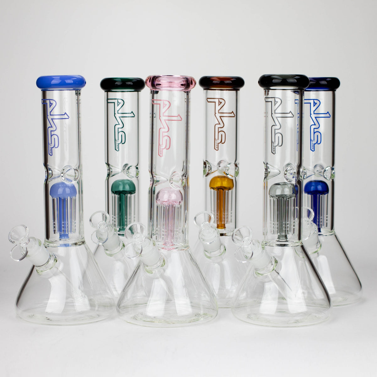 PHS | 12" Glass beaker Bong with tree arm percolator [PHS-PC-12] Main image