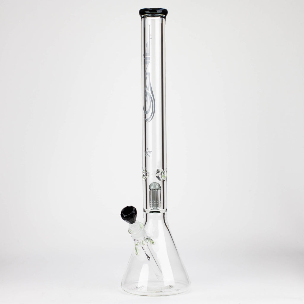 GENIE | 24" 9mm single percolator glass water bong [ GB1905 ]