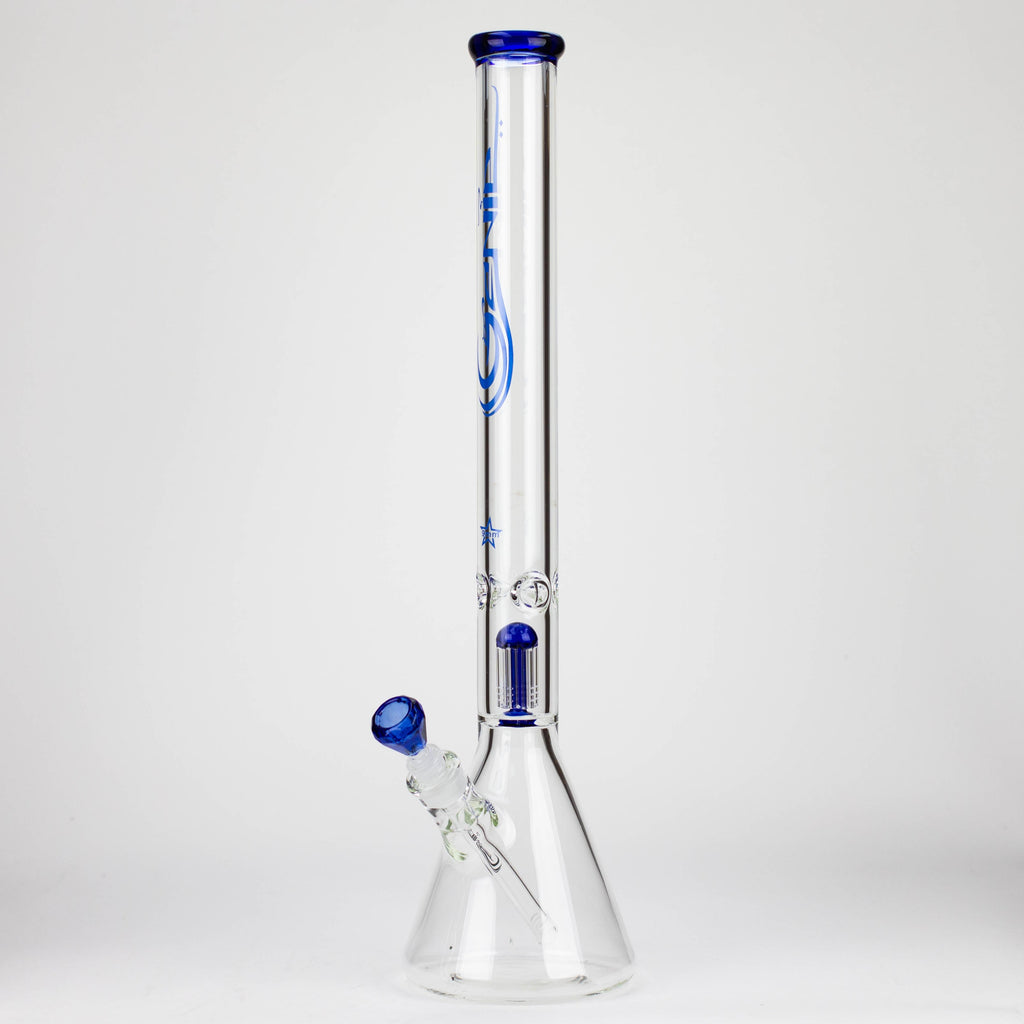 GENIE | 24" 9mm single percolator glass water bong [ GB1905 ]