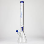 GENIE | 24" 9mm single percolator glass water bong [ GB1905 ]