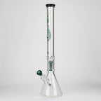 GENIE | 24" 9mm single percolator glass water bong [ GB1905 ]