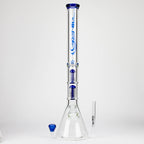 GENIE | 24" Dual 6 arms 9mm glass water beaker bong [GB1906]