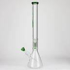 GENIE | 24" 9mm single percolator glass water bong [ GB1905 ]