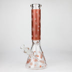 14" Leaf Glow in the dark 7 mm glass bong [LL033]