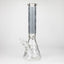 14" Leaf Glow in the dark 7 mm glass bong [LL033]