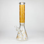 14" Leaf Glow in the dark 7 mm glass bong [LL033]
