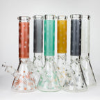 14" Leaf Glow in the dark 7 mm glass bong [LL033]