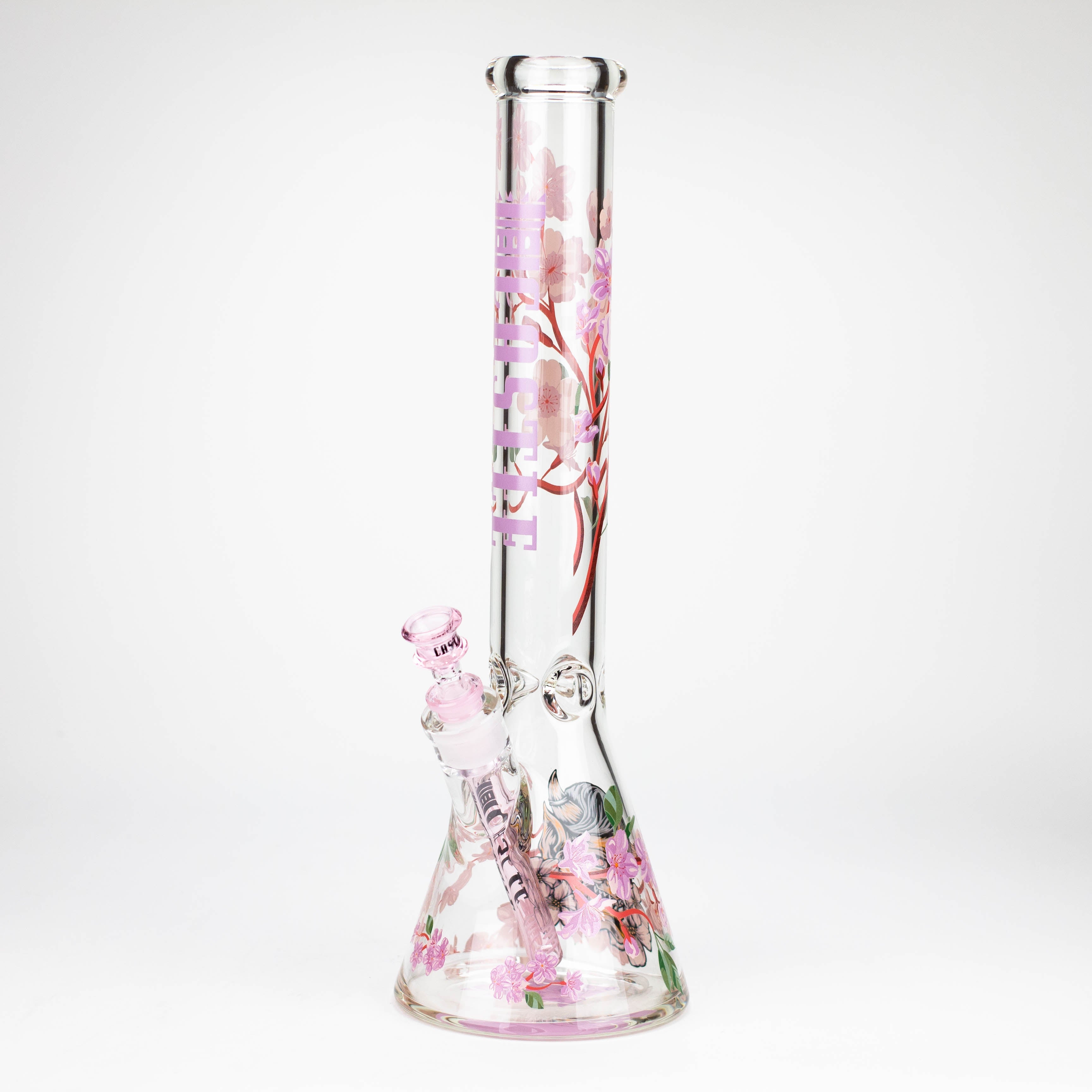Castle Glassworks | 16" Cherry Blossom Beaker Main image