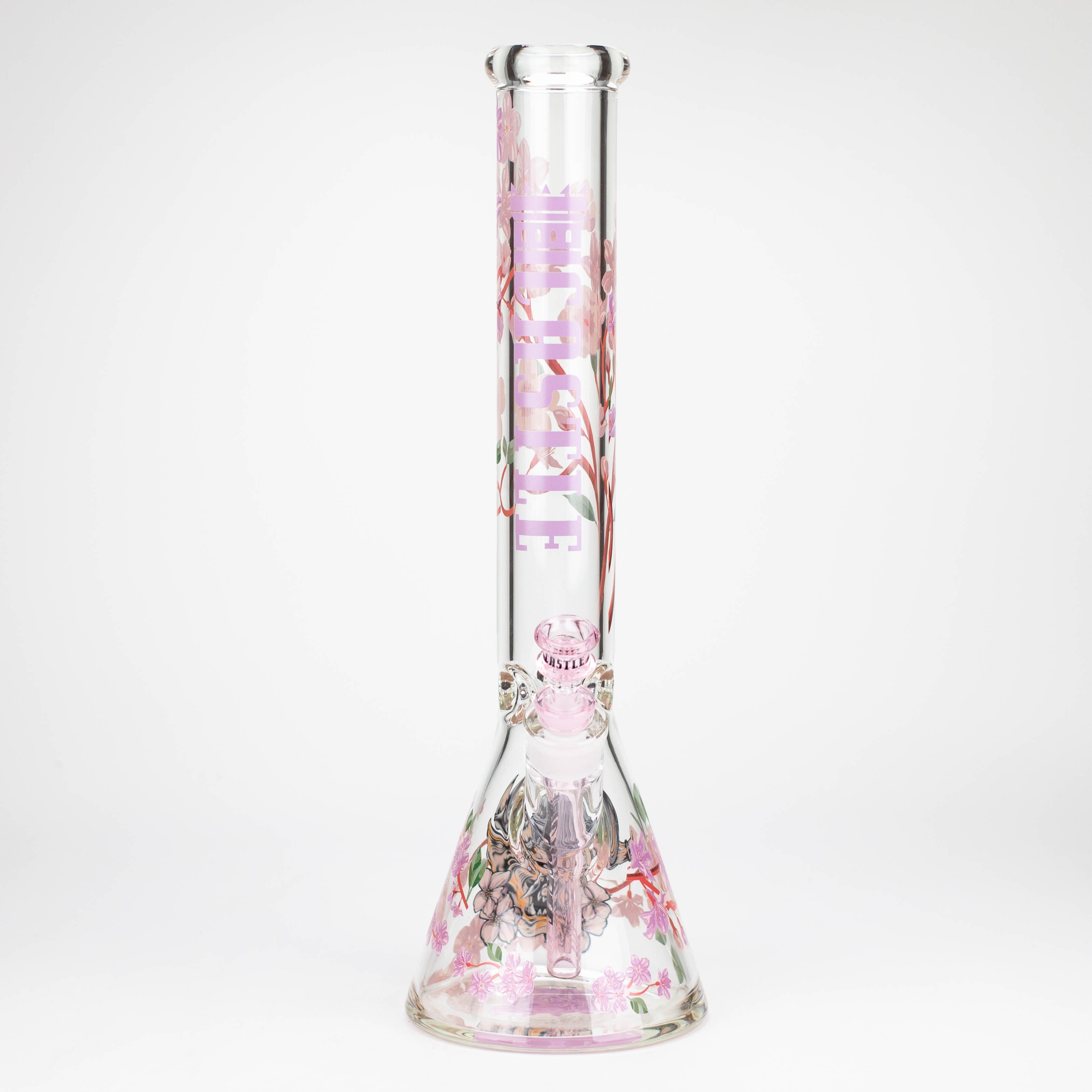 Castle Glassworks | 16" Cherry Blossom Beaker