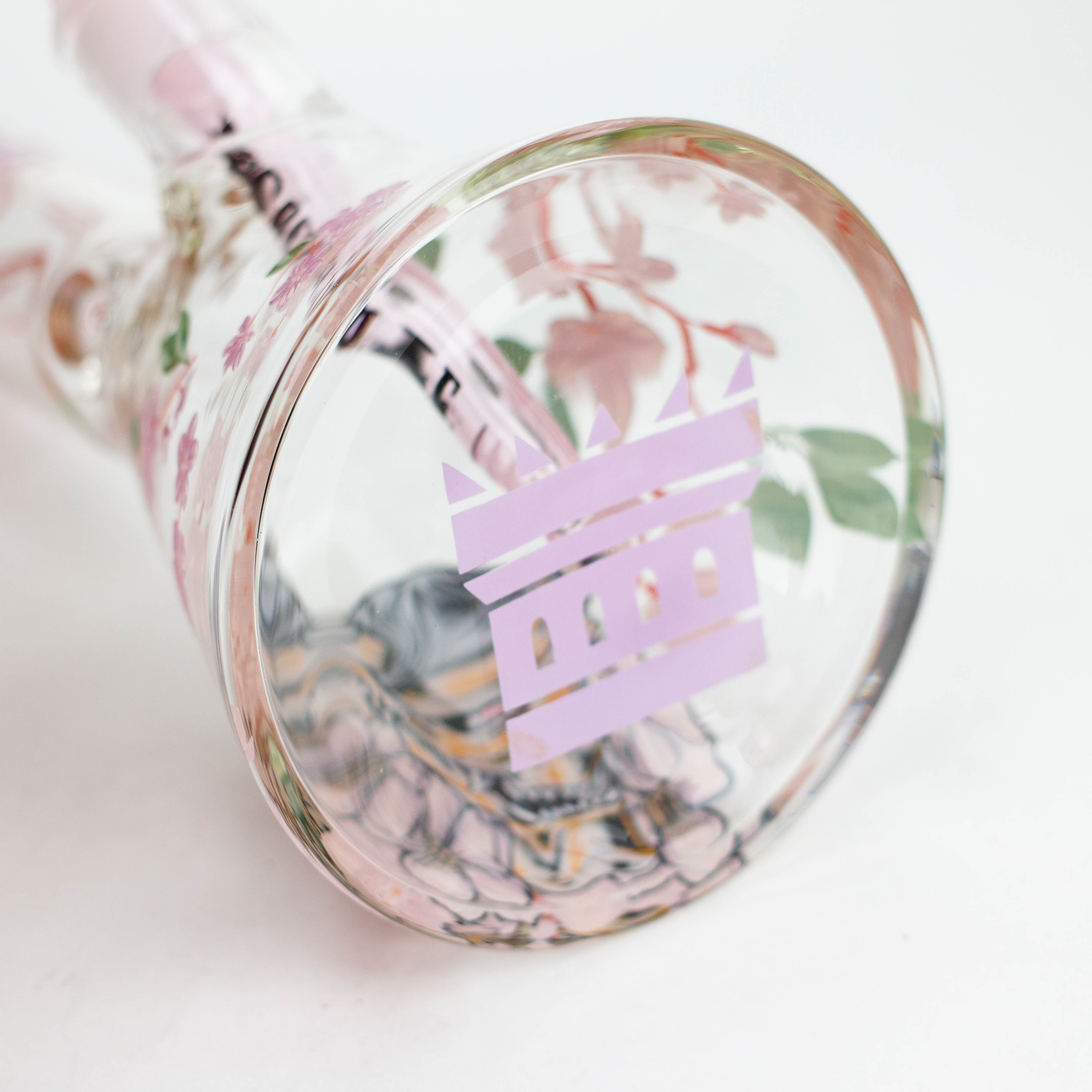 Castle Glassworks | 16" Cherry Blossom Beaker Secondary image