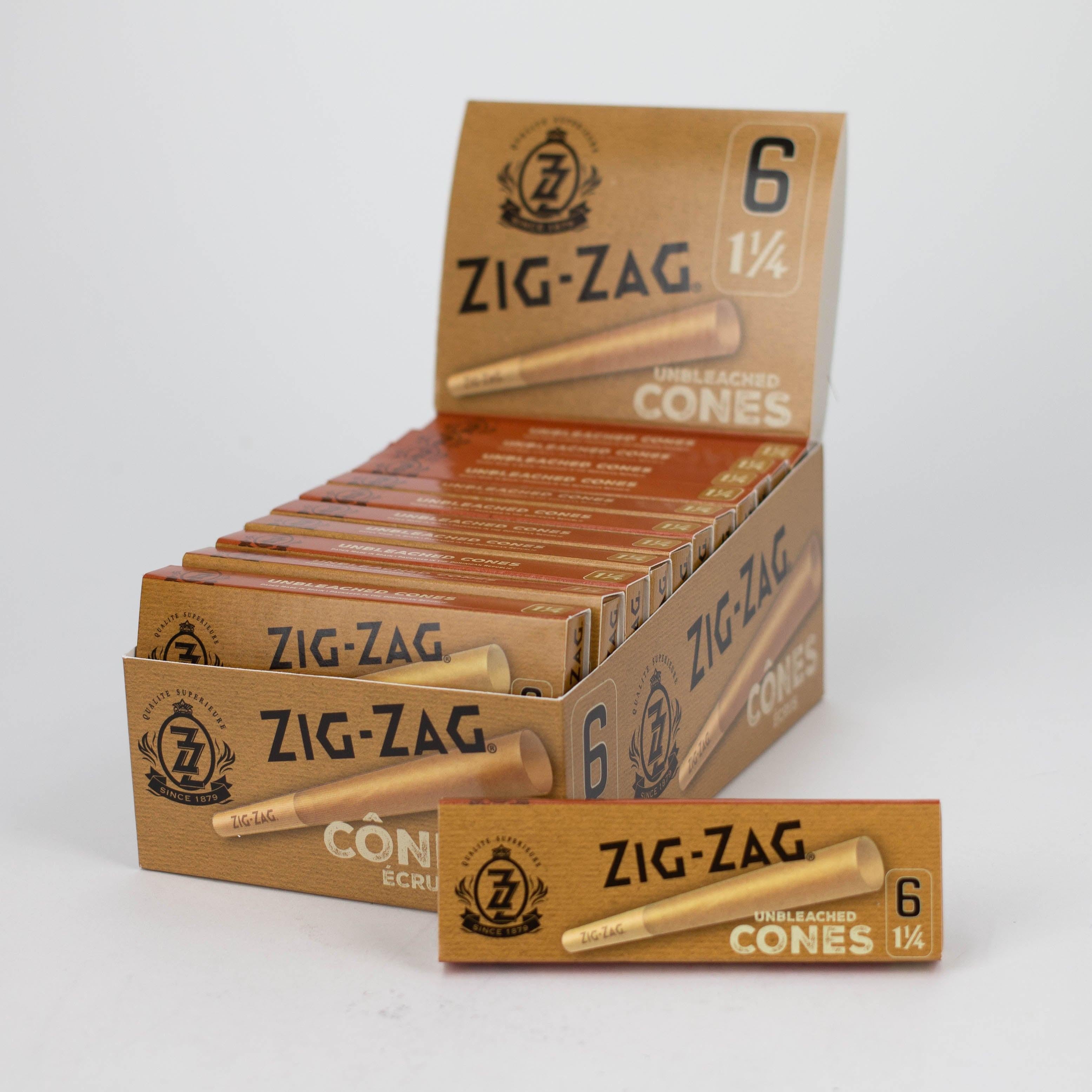 Pre-Rolled Cones - Zig-Zag Brown 1 1/4 Papers Box of 24 Main image